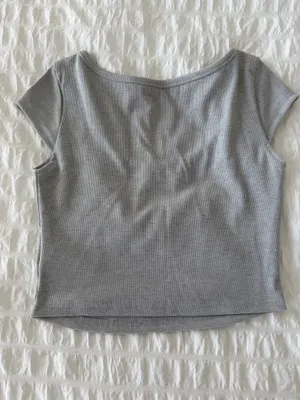 Missguided Grey Tee thumbnail 3