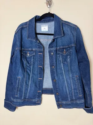 OLD NAVY Classic Denim Trucker Jean Jacket Size Large thumbnail 2