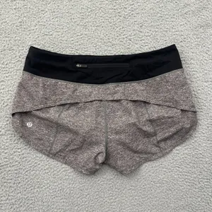 Lululemon Speed Up Shorts Low Rise 2.5" Gray Athletic Athleisure Women's 6 thumbnail 2