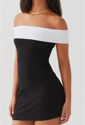 Peppermayo Diamonds & Pearls Mini Dress Black thumbnail 2