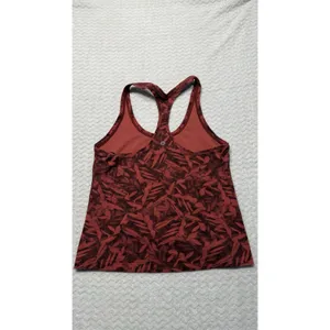 Lululemon Womens Cool Racerback Tank Top Nulu Spray Leaf Fireside Red 6 thumbnail 2