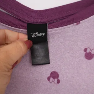 Disney Pajama Set Women Small Minnie Mouse Purple Long Sleeve Jogger Excellent thumbnail 2