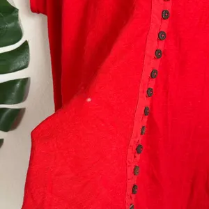 Free People Highland V-Neck Linen Blend Short Sleeve Tunic thumbnail 15