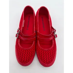Converse Chuck Taylor All Star Dainty Mary Jane Knit Loafer Retro Ruby Red 8 thumbnail 4