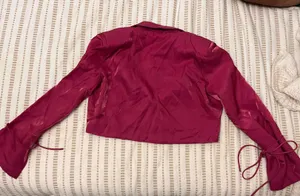 Nasty Gal Pink Cropped Blazer thumbnail 7