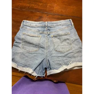 Sonoma Distressed Denim Jean Shorts Distressed Cuffed Size 12 thumbnail 3