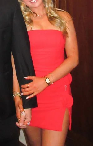 Red mini dress thumbnail 1