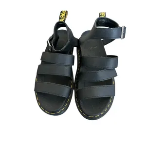 Dr. Martens Blaire Hydro sandals Black Leather Womens Sz 7 EUC thumbnail 2