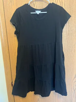 Time & Tru Black Mini Dress thumbnail 1