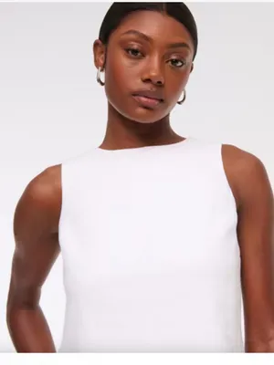 Abercrombie & Fitch White Linen Shell XL NEW thumbnail 2
