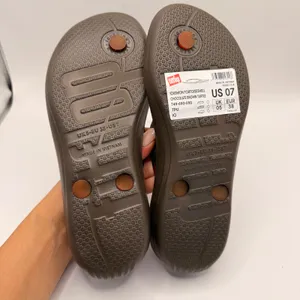 FitFlop iQushion Tortoiseshell Flip Flops Chocolate Brown Turtle Womens 7 NEW thumbnail 4
