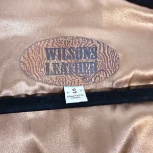 Wilsons Leather Cognac Brown Beaded Embroidered Paisley Jacket Western Chic Sm thumbnail 3