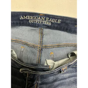 American Eagle Womens Hi-Rise Jegging Jeans Size 8 Long Dark Wash Stretch Denim thumbnail 3
