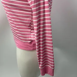 Draper James pink ladies striped long sleeve top medium thumbnail 4