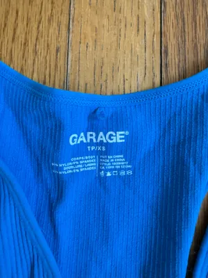 garage blue tank top xs thumbnail 2