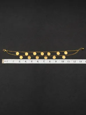 gold coin necklace fashion jewelry #boho #festival thumbnail 3