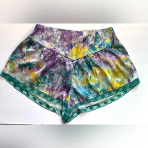 YITTY Satin Flowy Set Pajama Deep Sea‎ Top Size XL and Short Size Large Set of 2 thumbnail 7