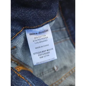 Mica Boutique Denim Wide Crop Super High size 28 Double Button Waist thumbnail 12