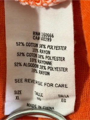NFL Team Apparel Denver Broncos Women's XL Hoodie Orange White Colorblock thumbnail 5