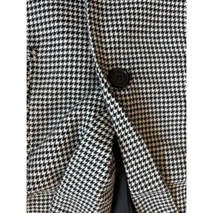 NWT‎ Catherine Malandrino Blazer Size 2 Black White Houndstooth Professional thumbnail 5