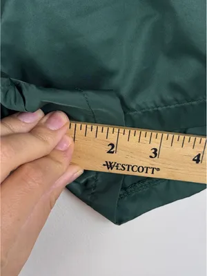 Edikted Nikki Nylon Shorts Dark Green Pink Side Stripe Y2K Athletic Size L thumbnail 11