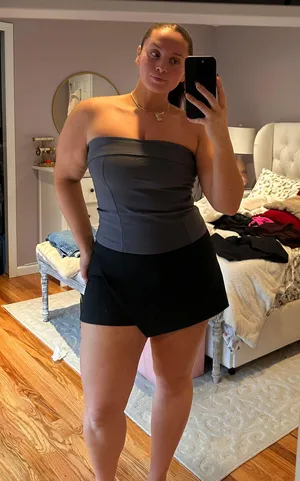 Princess Polly Gray Corset Top thumbnail 1