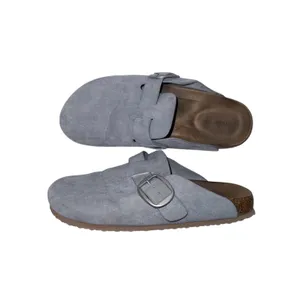 Maurices SuperCush Chloe Closed Toe Footbed Clogs Light Blue Buckle thumbnail 4