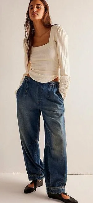 Free people Oslo Pull-On Jeans thumbnail 1