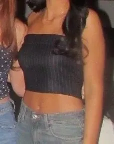 Pretty Little Thing Tube Top Black Crop thumbnail 1