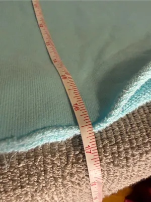 Varsity Spirit XS Blue Cropped Hoodie Raw Hem Cheer Sweatshirt Striped thumbnail 5