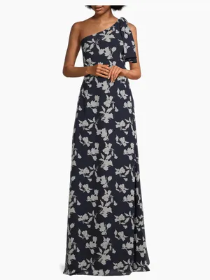 Sachin + Babi Chelsea Floral One-Shoulder Gown thumbnail 2