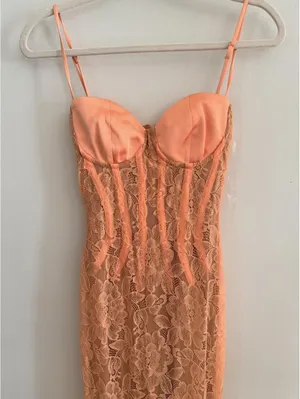 House Of Cb Cordelia Lace-Embroidered Corset Maxi Dress thumbnail 4