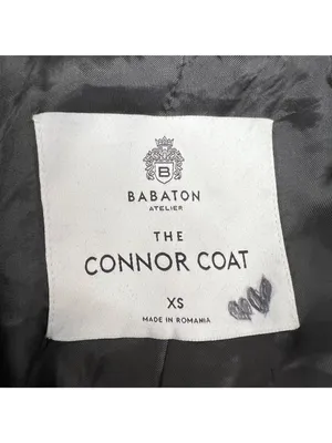 Babaton Connor Button-up Wrap Coat Funnel Neck Size XS Gray Wool-Blend Belted thumbnail 8
