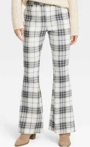 ✨Graysons Threads - Plaid Lounge Wide Leg Graphic Sz Medium Pants✨ thumbnail 1