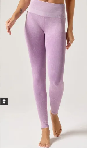 Spiritual Gangster Love Sculpt leggings light pink ribbed xs/ small thumbnail 1