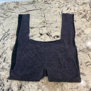 Beyond Yoga Purple/ Grey Leggings‎ with Mesh Size Extra Small thumbnail 2