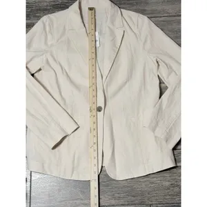 NWT J.Crew‎ Blazer Cream Beige Linen Cotton Size 10 Holland Preppy Career Jacket thumbnail 7