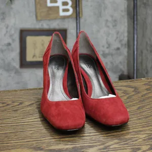 Victor Womens Vintage Suede Heels 167418a830179d Red 6M thumbnail 3