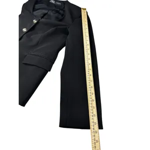 ZARA Black Blazer Dress Jacket Coat Medium M Morocco Comfort Suit thumbnail 5