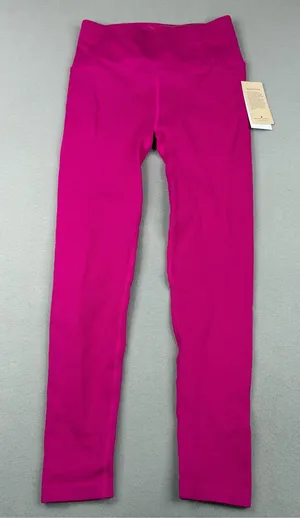 Spiritual Gangster Love Sculpt 7/8 Leggings XS S Magenta Ribbed NWT thumbnail 1