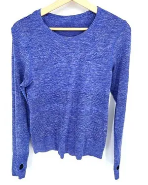 Lululemon Swiftly tech Blue Long Sleeve Size large thumbnail 1