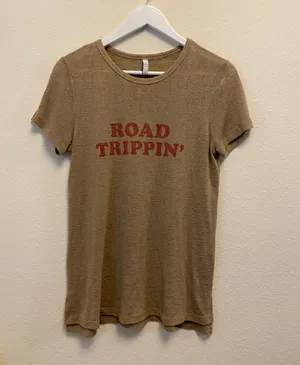 Road Trip Shirt Tan Size M thumbnail 1
