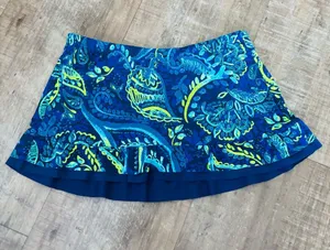 Title Nine Women's SPF Sport Swim Skort size M SPF 50 blue/green thumbnail 1