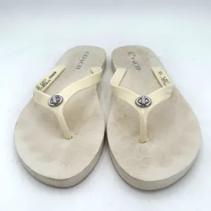 Coach Women's White Abbigail Flip Flop Thong Sandals Size 9 thumbnail 3