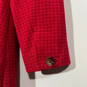 Cabi Celebration Coat in Red Micro Houndstooth Size S Blazer Jacket Style #3546 thumbnail 7