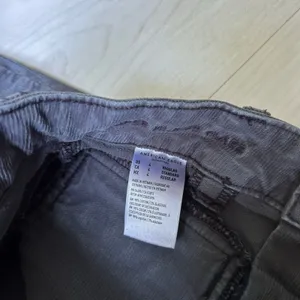 American Eagle High Rise Corduroy Black Flare Jeans Button Fly Size 4 thumbnail 5