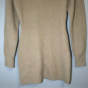 English Factory neutral wool blend knit mini sweater dress women’s size small thumbnail 7