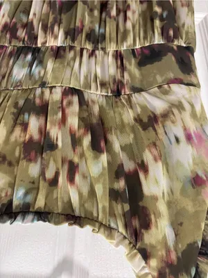 Stitch Fix nine britton Aubriella Olive Floral Tiered maxi size Medium thumbnail 8
