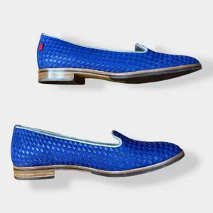 Marc Joseph New York Leather Columbus Flats‎ in Blue size 7.5 thumbnail 9