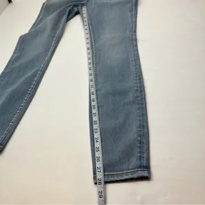 Anthropologie Pilcro Size 28‎ High Waisted Blue Denim Jean Snap Zip Closure thumbnail 7